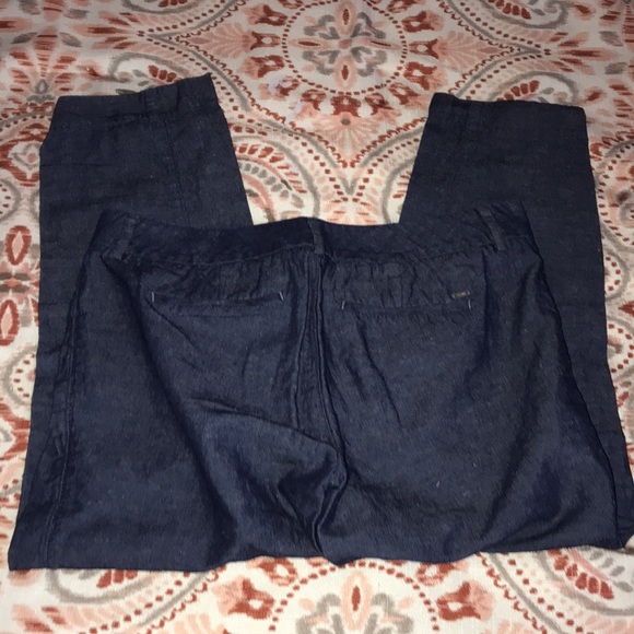 Tommy Hilfiger Blue Waverly Slim Stretch Capris Size 4 - Picture 4 of 5